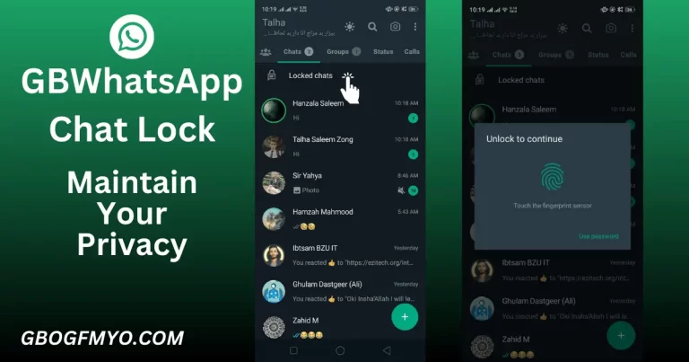 GBWhatsapp Chat Lock Feature